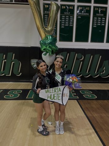 Valeria Huete poses for a photo at senior night on March 23, 2023.