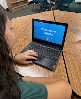 Logging into Minga is an everyday routine for students at South Hills.