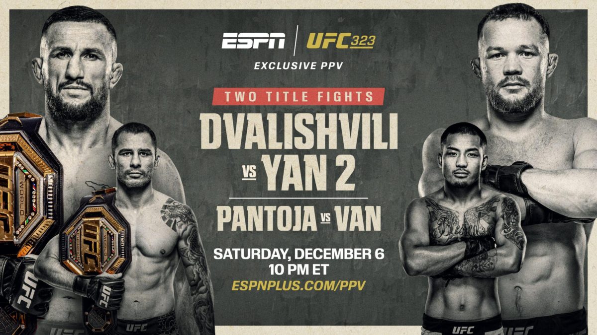 The UFC 323 main and co-main event took place on Dec. 6 at the Las Vegas T-mobile arena.