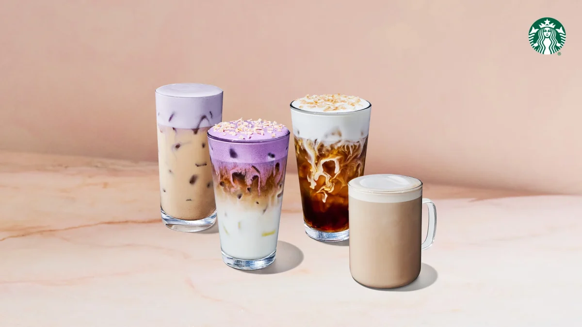 Starbucks launches a spring menu with flavors such as ube, coconut and lavender.